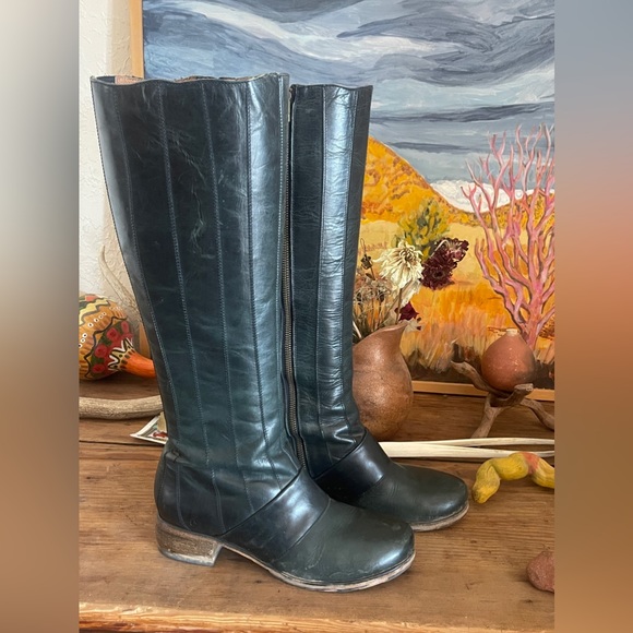 Olukai Kumukahi Black Leather Riding Boots Size 9 - Picture 6 of 6